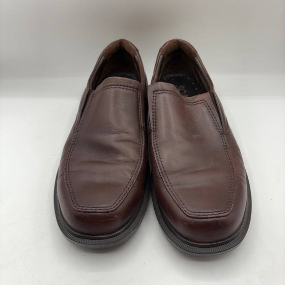 SAS Diplomat Mens Brown Leather Slip On Loafer Dress Shoes Size 10.5M - Picture 3 of 13